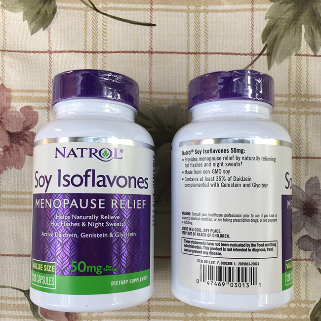 Natrol Soy Isoflavones 50mg tinh chất mầm đậu nành, Hộp 120 viên