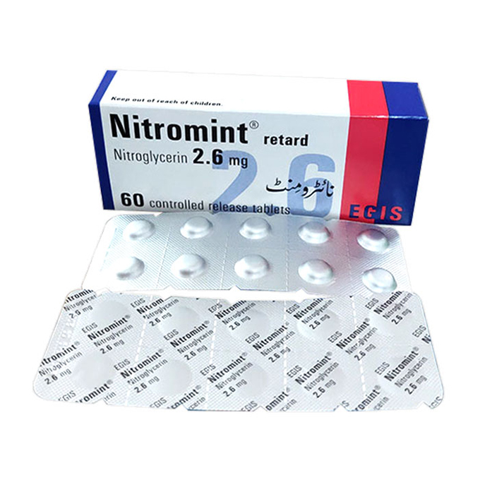 Nitromint 2.6mg Egis 6 vỉ x 10 viên