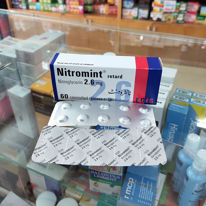 Nitromint 2.6mg Egis 6 vỉ x 10 viên