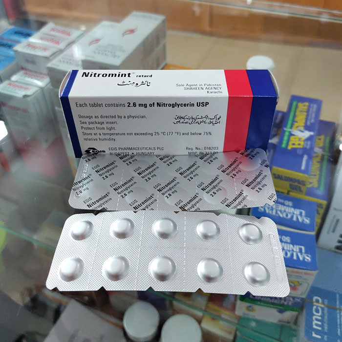 Nitromint 2.6mg Egis 6 vỉ x 10 viên