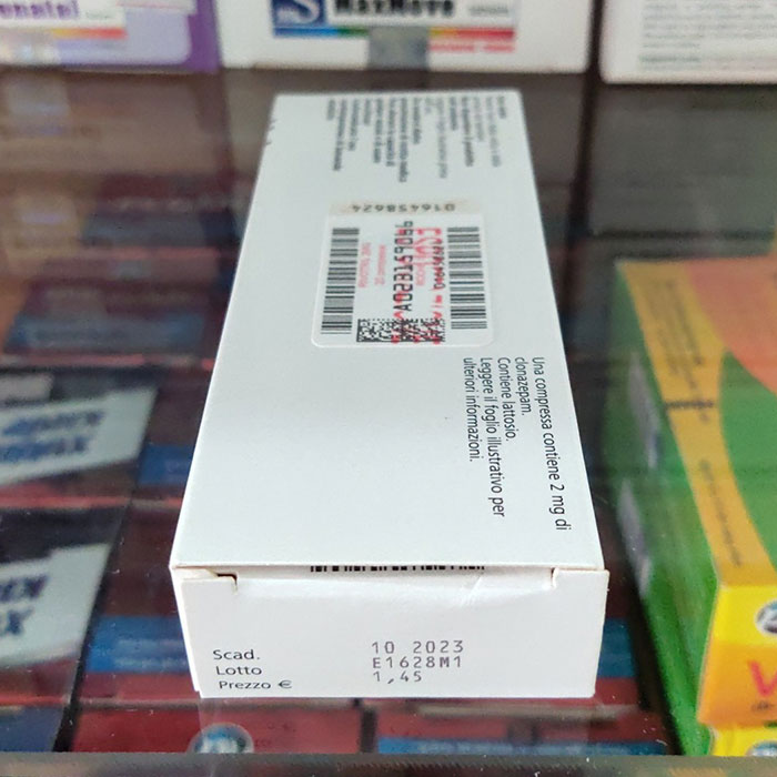 Thuốc ngủ Rivotril 2mg Clonazepam Roche Hộp 20 viên