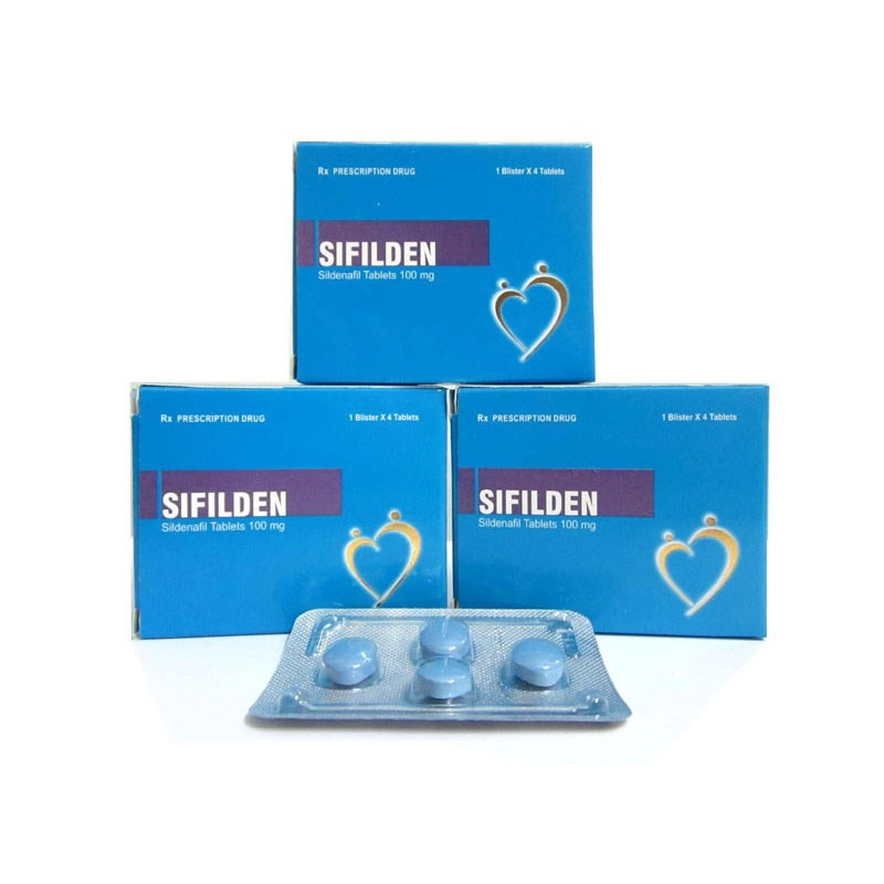 Thuốc cường dương Sifilden 100mg, Hộp 4 viên