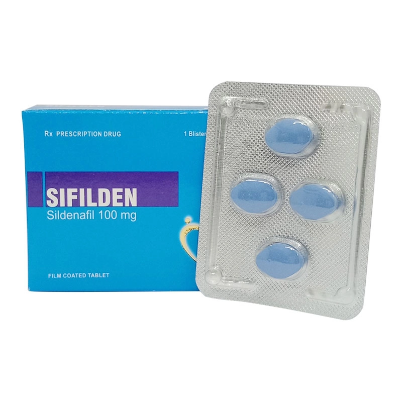 Thuốc cường dương Sifilden 100mg, Hộp 4 viên