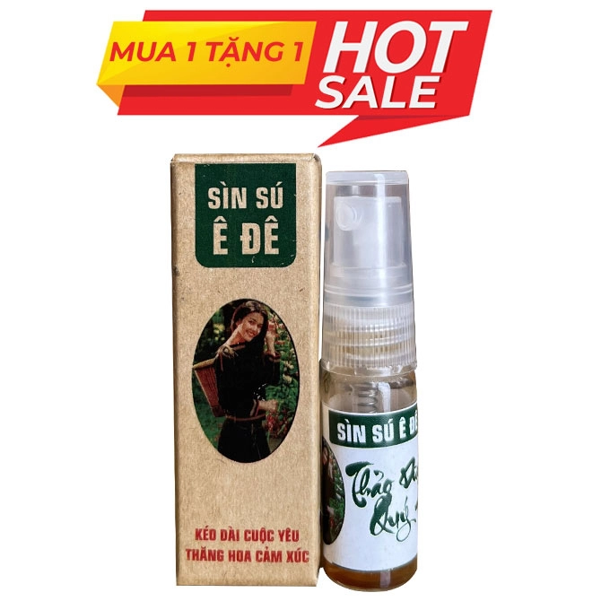 Combo Chai xịt Sìn sú Ê Đê 3ml và thuốc Cường dương Ngựa Thái 10 viên