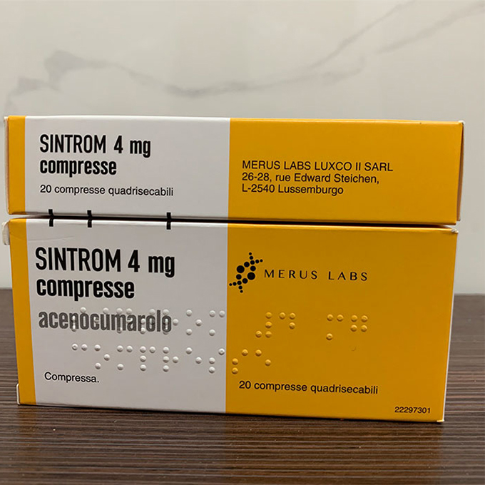 Sintrom 4 Merus Labs 2 vỉ x 10 viên