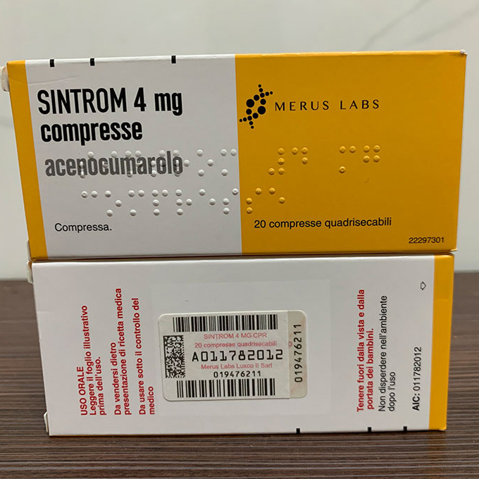 Sintrom 4 Merus Labs 2 vỉ x 10 viên