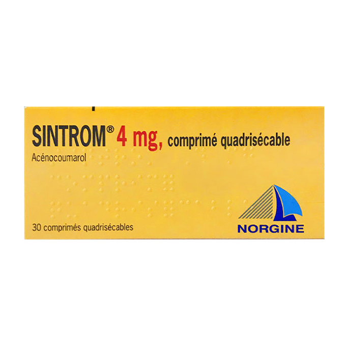 Thuốc Sintrom 4mg, Hộp 30 viên