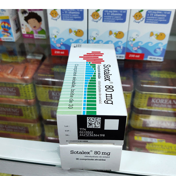 Thuốc Sotalex 80mg, Hộp 30 viên
