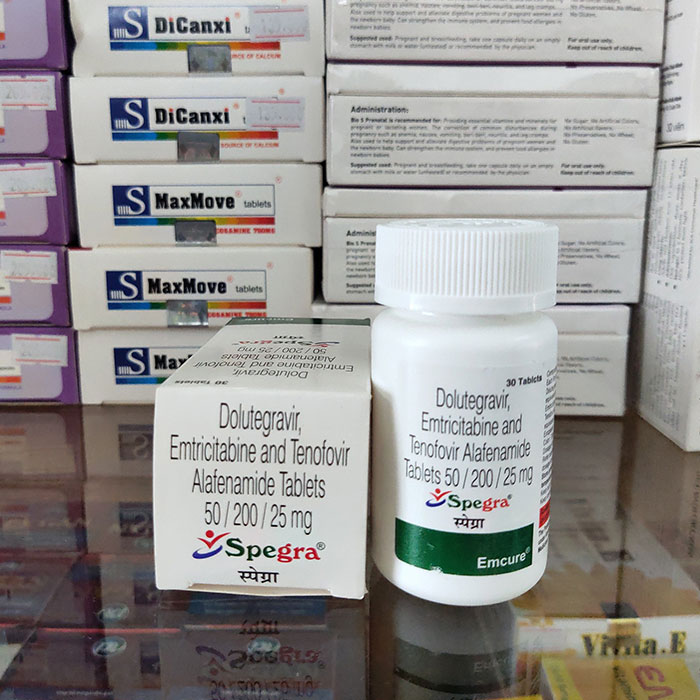 Spegra 50mg/200mg/25mg Emcure 30 viên