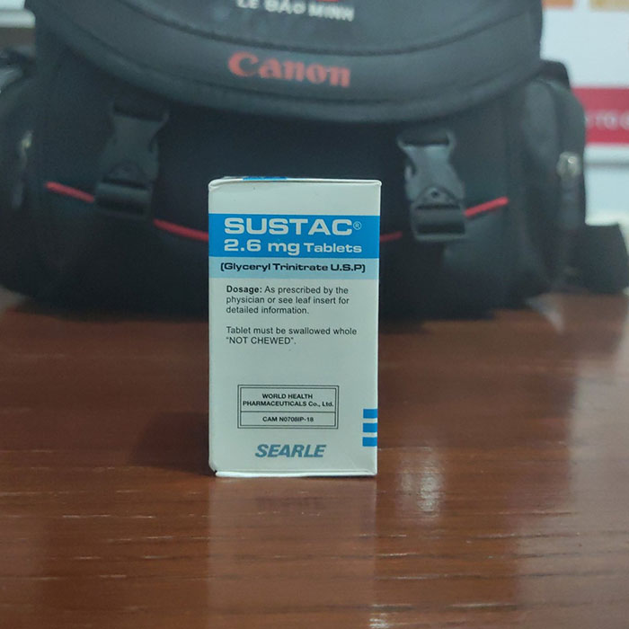 Thuốc tim mạch Sustac 2.6mg Chai 30 viên