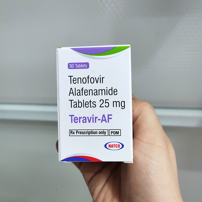 Thuốc trị viêm gan B Teravir AF 25mg, Hộp 30 viên