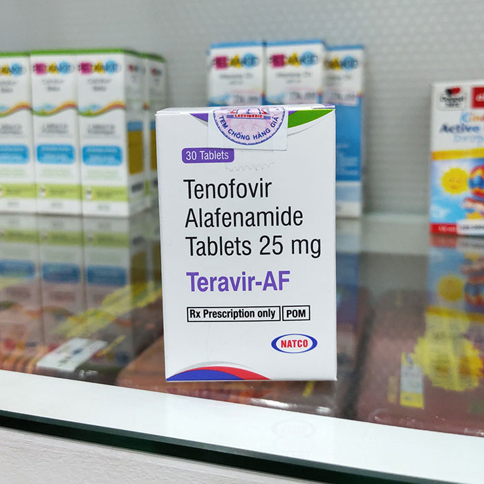 Thuốc trị viêm gan B Teravir AF 25mg, Hộp 30 viên