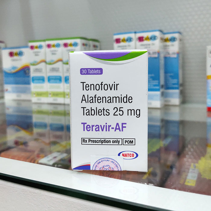 Thuốc trị viêm gan B Teravir AF 25mg, Hộp 30 viên