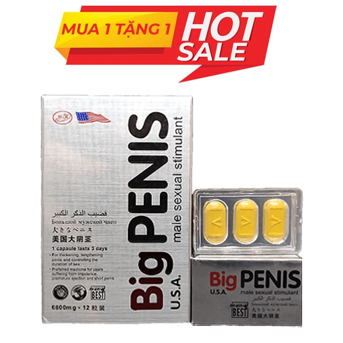 Thuốc cường dương Big Penis 6800mg USA