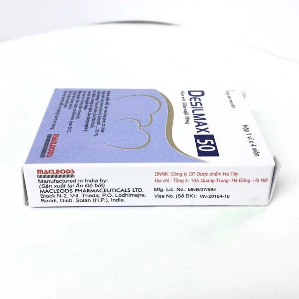 Thuốc cường dương Desilmax 100 mg, Hộp 4 viên