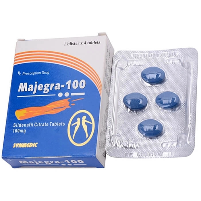 Thuốc cường dương Majegra 100 mg, Hộp 4 viên