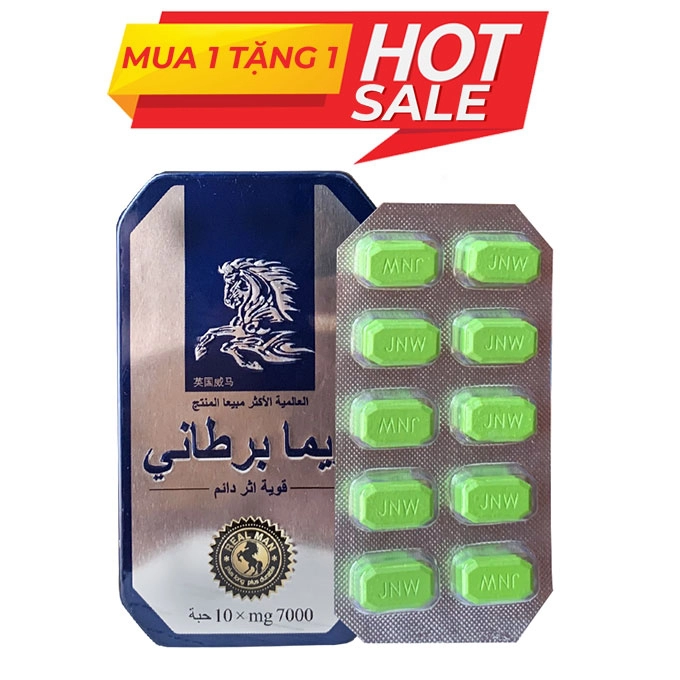 Thuốc cường dương Ngựa Thái 7000mg, hộp 10 viên