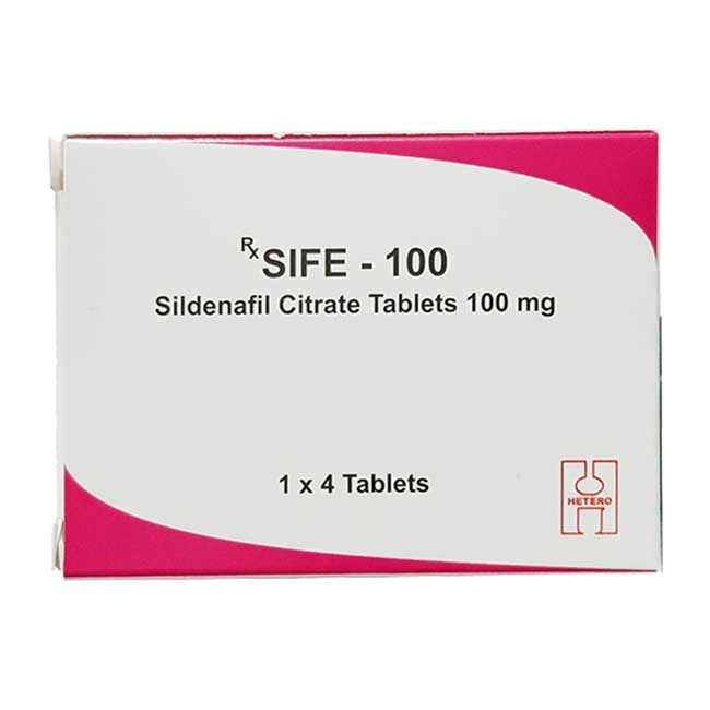 Thuốc cường dương Sife 100 mg, Hộp 4 viên