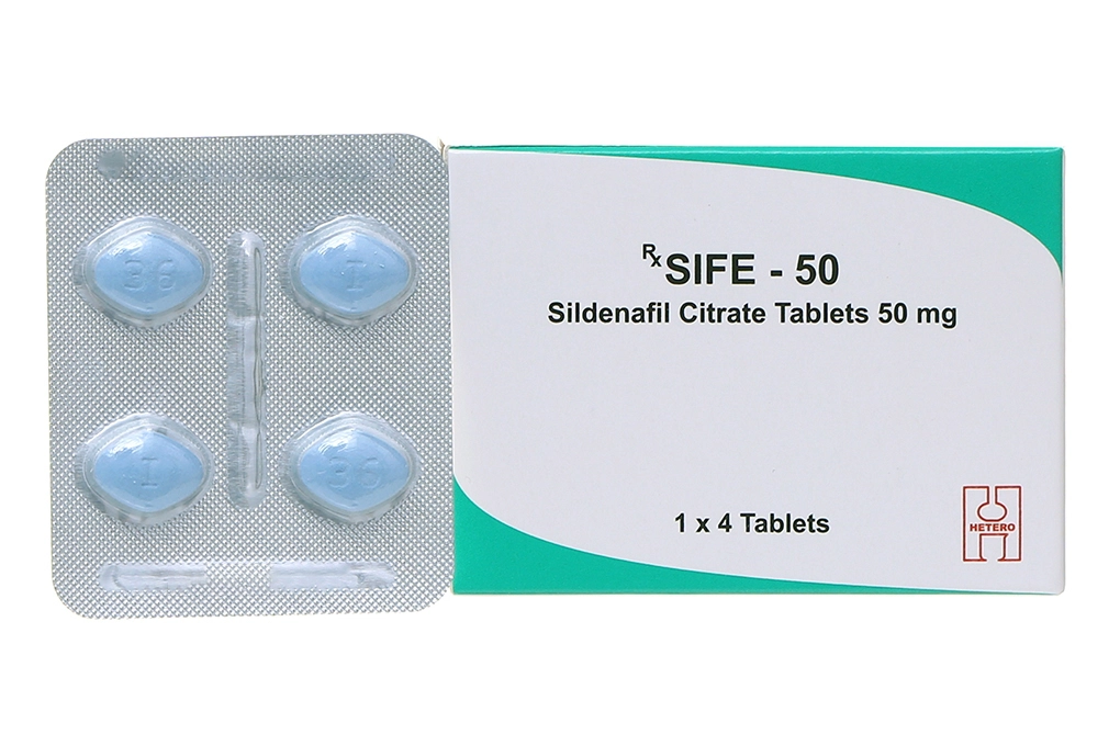 Thuốc cường dương Sife 50 mg, Hộp 4 viên