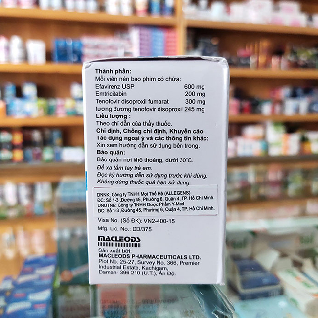 ARV Macleods EET 30 viên – Thuốc điều trị HIV
