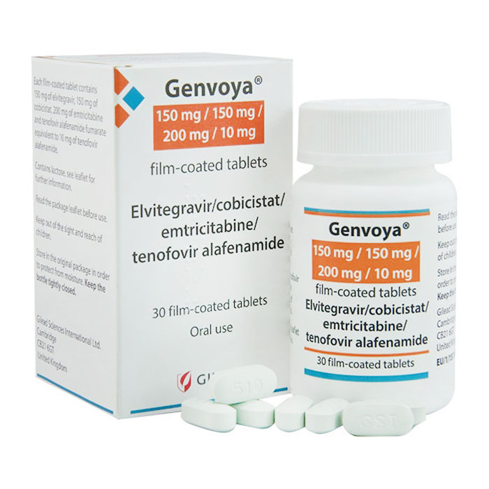 Thuốc điều trị HIV Gilead Genvoya, Hộp 30 viên