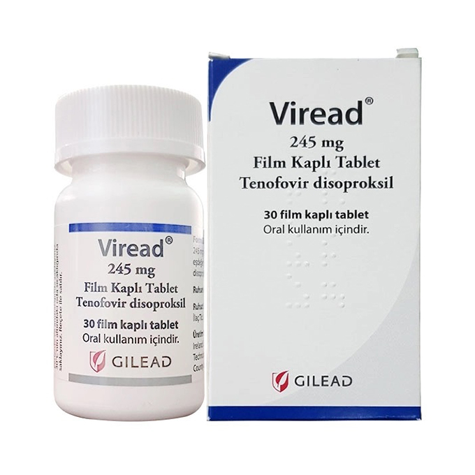 Thuốc điều trị viêm gan B Gilead Viread 245mg Hộp 30 viên