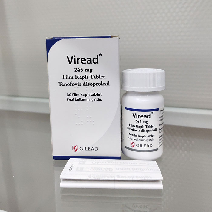 Thuốc điều trị viêm gan B Gilead Viread 245mg Hộp 30 viên