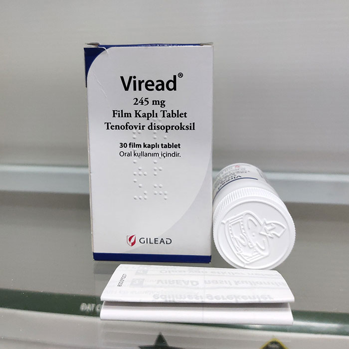 Thuốc điều trị viêm gan B Gilead Viread 245mg Hộp 30 viên