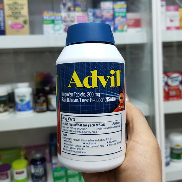 Thuốc giảm đau hạ sốt Advil 200mg Hộp 300 viên