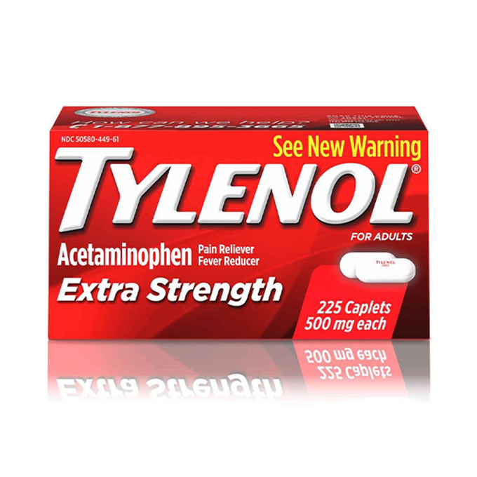 Thuốc giảm đau, hạ sốt Tylenol Extra Strength 500mg, Hộp 225 viên