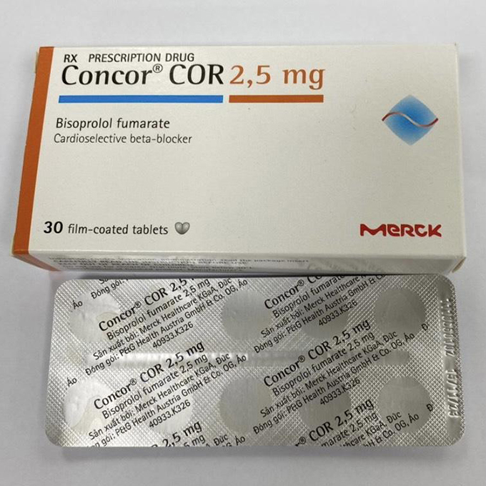 Thuốc tim mạch Concor COR 2,5mg 30 viên | Nhà Thuốc An Bình