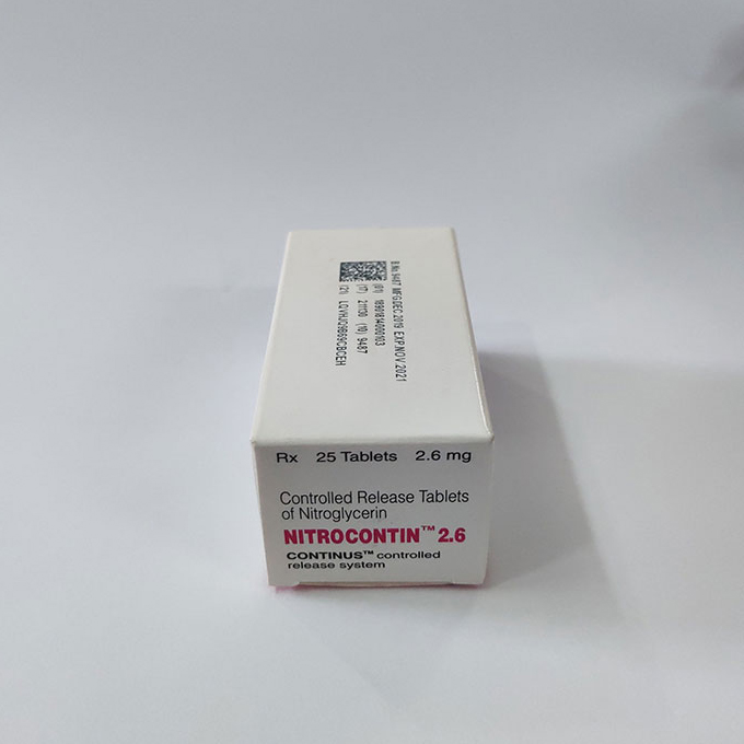 Thuốc tim mạch Nitrocontin 2,6mg Chai 25 viên