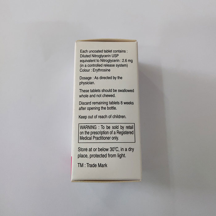 Thuốc tim mạch Nitrocontin 2,6mg Chai 25 viên