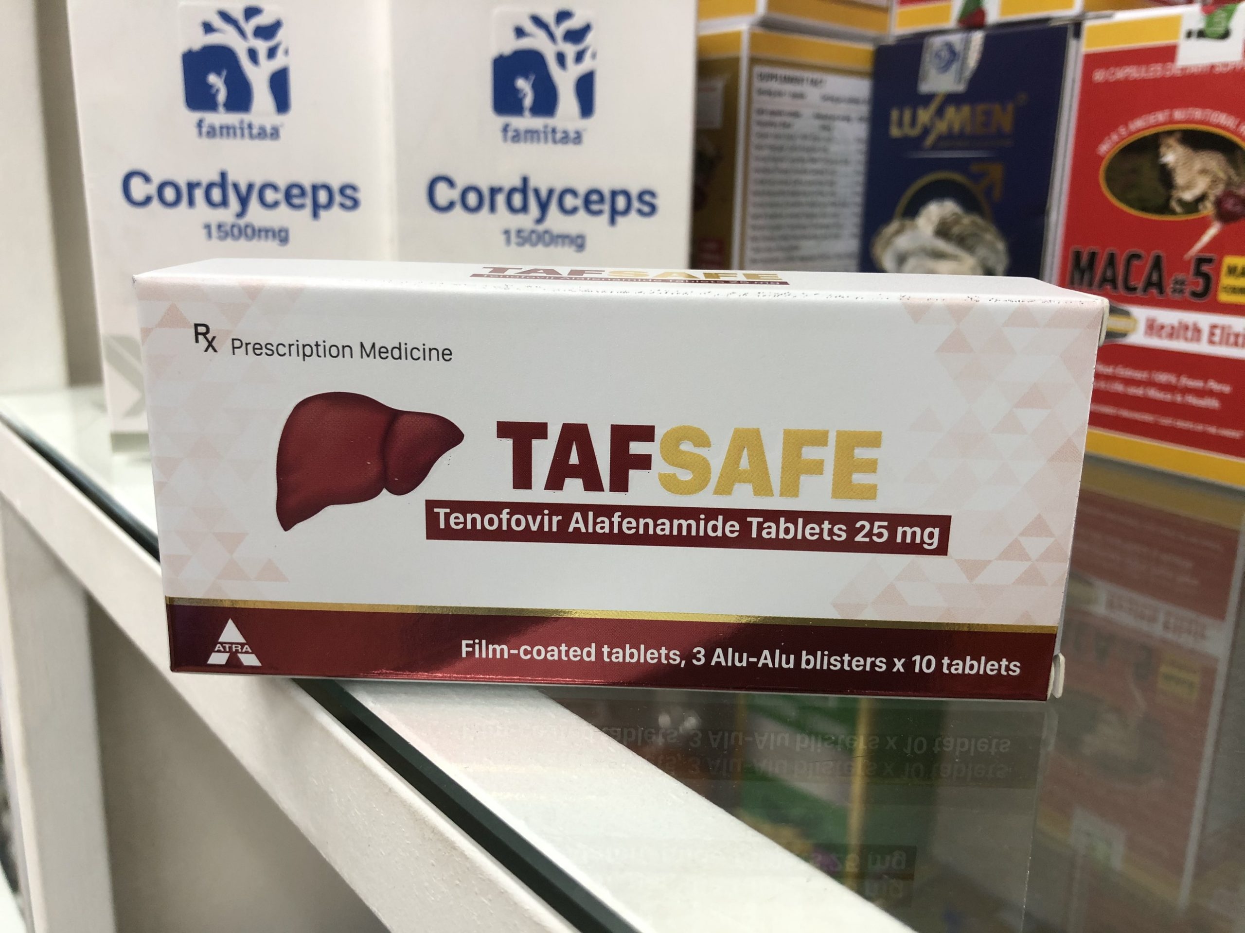 Thuốc trị viêm gan B Tafsafe 25mg 30 viên