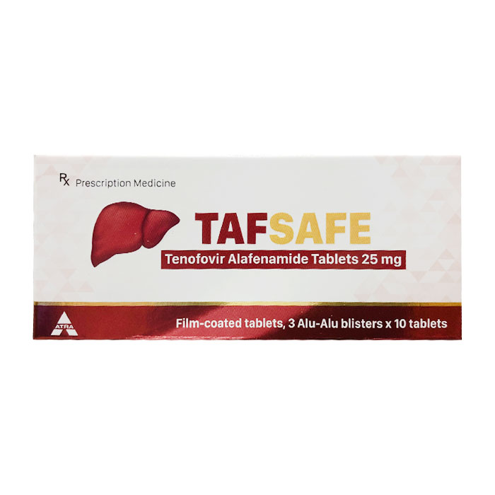 Thuốc trị viêm gan B Tafsafe 25mg 30 viên