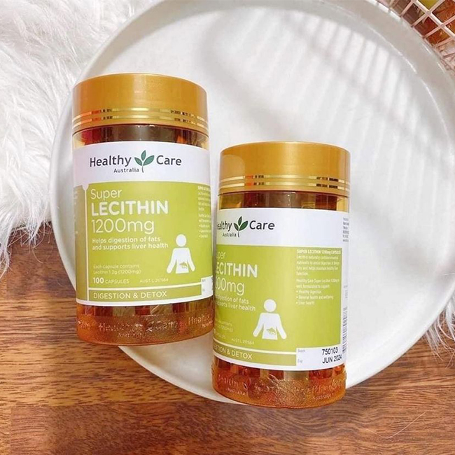 Tinh chất mầm đậu nành Healthy Care Super Lecithin 1200mg, Chai 100 viên
