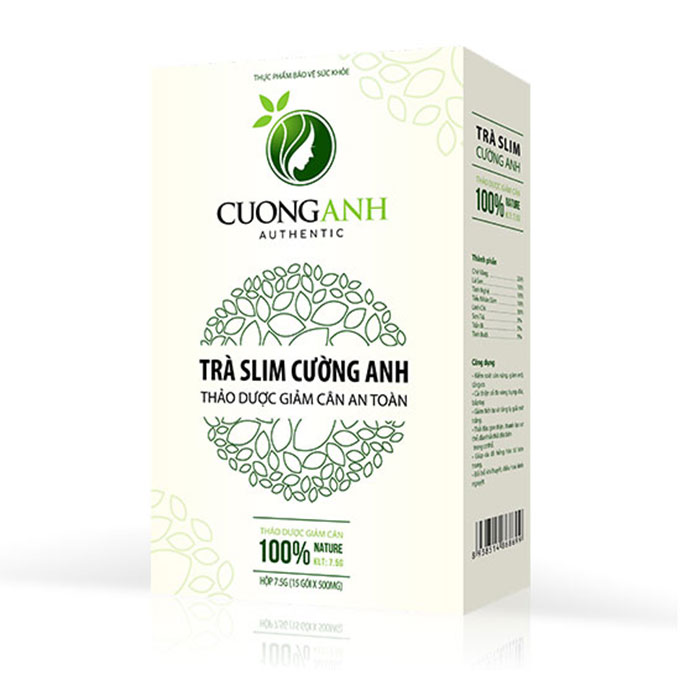 Trà giảm cân Cường Anh thảo mộc tự nhiên, Hộp 15 gói