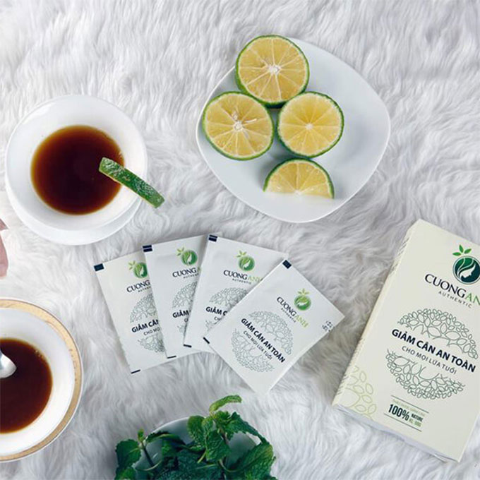 Trà giảm cân Cường Anh thảo mộc tự nhiên, Hộp 15 gói