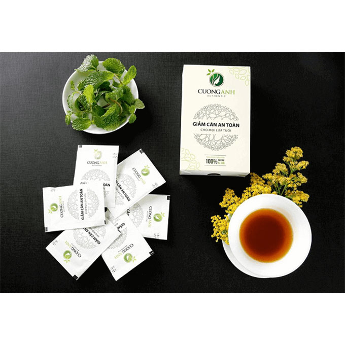 Trà giảm cân Cường Anh thảo mộc tự nhiên, Hộp 15 gói