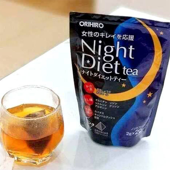 Trà giảm cân Night Diet Tea Orihiro, Túi 20 gói