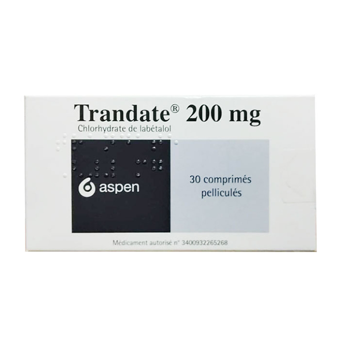 Thuốc tim mạch Trandate 200mg Hộp 30 viên