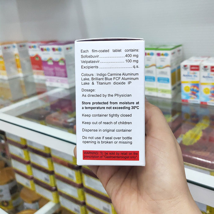 Thuốc Hetero Velasof 400mg/100mg, Hộp 28 viên