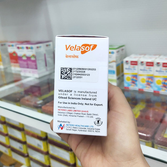 Thuốc Hetero Velasof 400mg/100mg, Hộp 28 viên