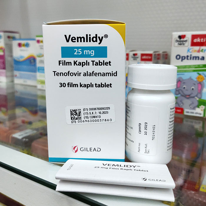 Thuốc điều trị viêm gan B Vemlidy 25mg Hộp 30 viên