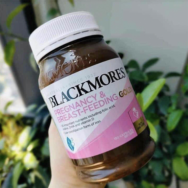 Viên uống bổ sung cho bà bầu Blackmores Pregnancy And Breastfeeding Gold, hộp 180 Viên