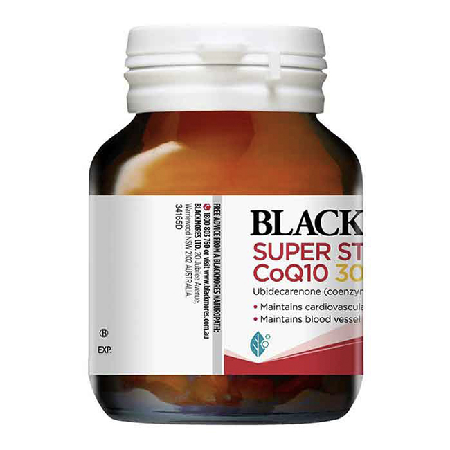 Viên uống bổ tim Blackmores Super Strength CoQ10 300mg, hộp 30 viên