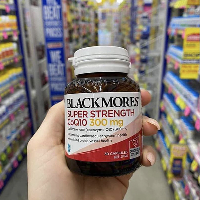 Viên uống bổ tim Blackmores Super Strength CoQ10 300mg, hộp 30 viên
