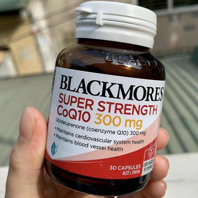 Viên uống bổ tim Blackmores Super Strength CoQ10 300mg, hộp 30 viên