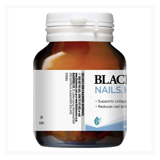 Viên uống làm đẹp da, móng, tóc Blackmores Nails, Hair & Skin, hộp 60 viên