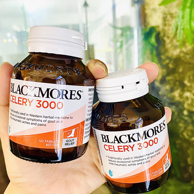 Viên uống hỗ trợ điều trị Gout Blackmores Celery 3000, hộp 50 viên